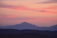 a mountain sunset